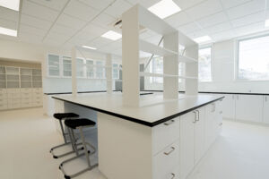 The Science prep room in St Patrick's College Sutherland's new Alpha Crucis building.
